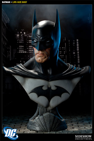 Illustration for article titled Put a Life-Sized Batman Head on Your Shelf